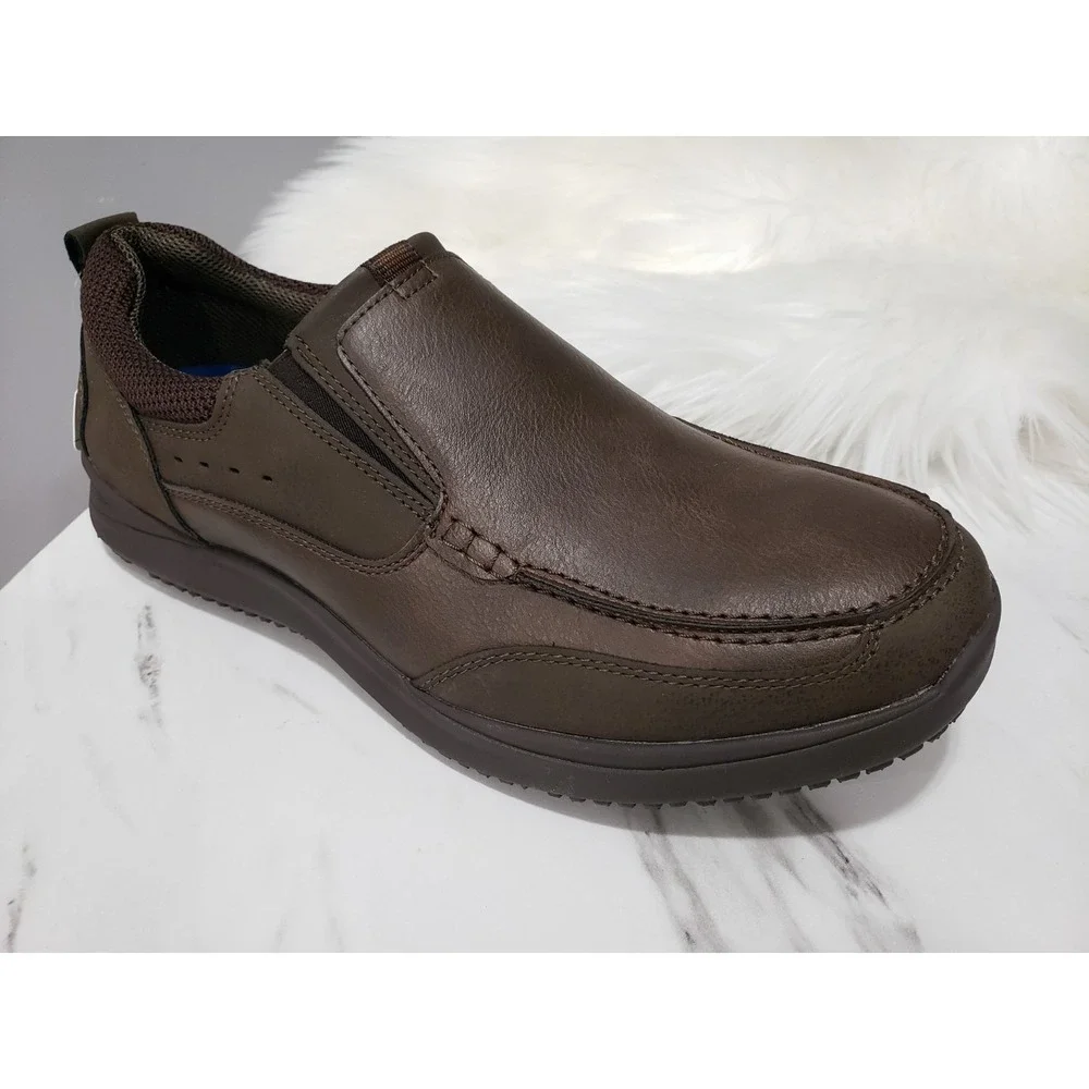 NEW NO BOX SIZE 11 Nunn Bush Men's Conway EZ Moc Loafers SLIP ON SHOES BROWN‎